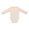 Zandkleurige body met bloemetjes - Bodysuit sand melee - maat 68 (Geboortelijst ...)